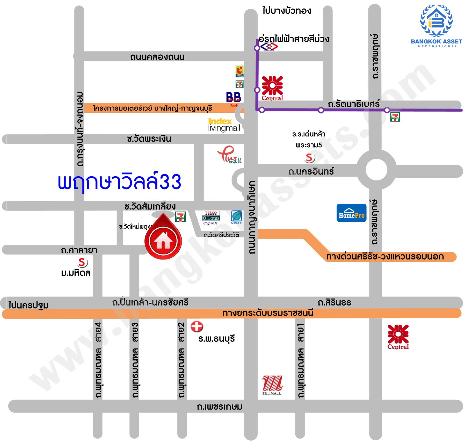 ทาวน์เฮ้าส์มือสองนนทบุรี ห้องมุม! ม.พฤกษาวิลล์33 บางใหญ่-กาญจนาภิเษก (ซ.วัดส้มเกลี้ยง) หลังใหญ่ ต่อเติมครัว โรงรถ พร้อมอยู่ เนื้อที่ 23.5 ตร.ว. ฟังก์ชั่น 3 ห้องนอน 2 ห้องน้ำ หน้ากว้าง 6 เมตร แถมแอร์ 5 เครื่อง พร้อมเดินทางสะดวก บนทำเลเชื่อมต่อหลายเส้นทาง ใกล้เซ็นทรัลเวสต์เกต และทางด่วนศรีรัช...